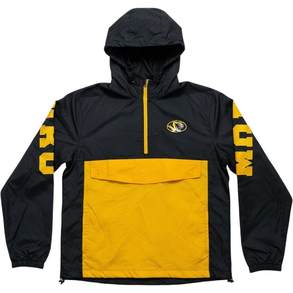 Colosseum Missouri Tigers Mizzou Embroidered Half Zip‎ Anorak Jacket Mens XL New